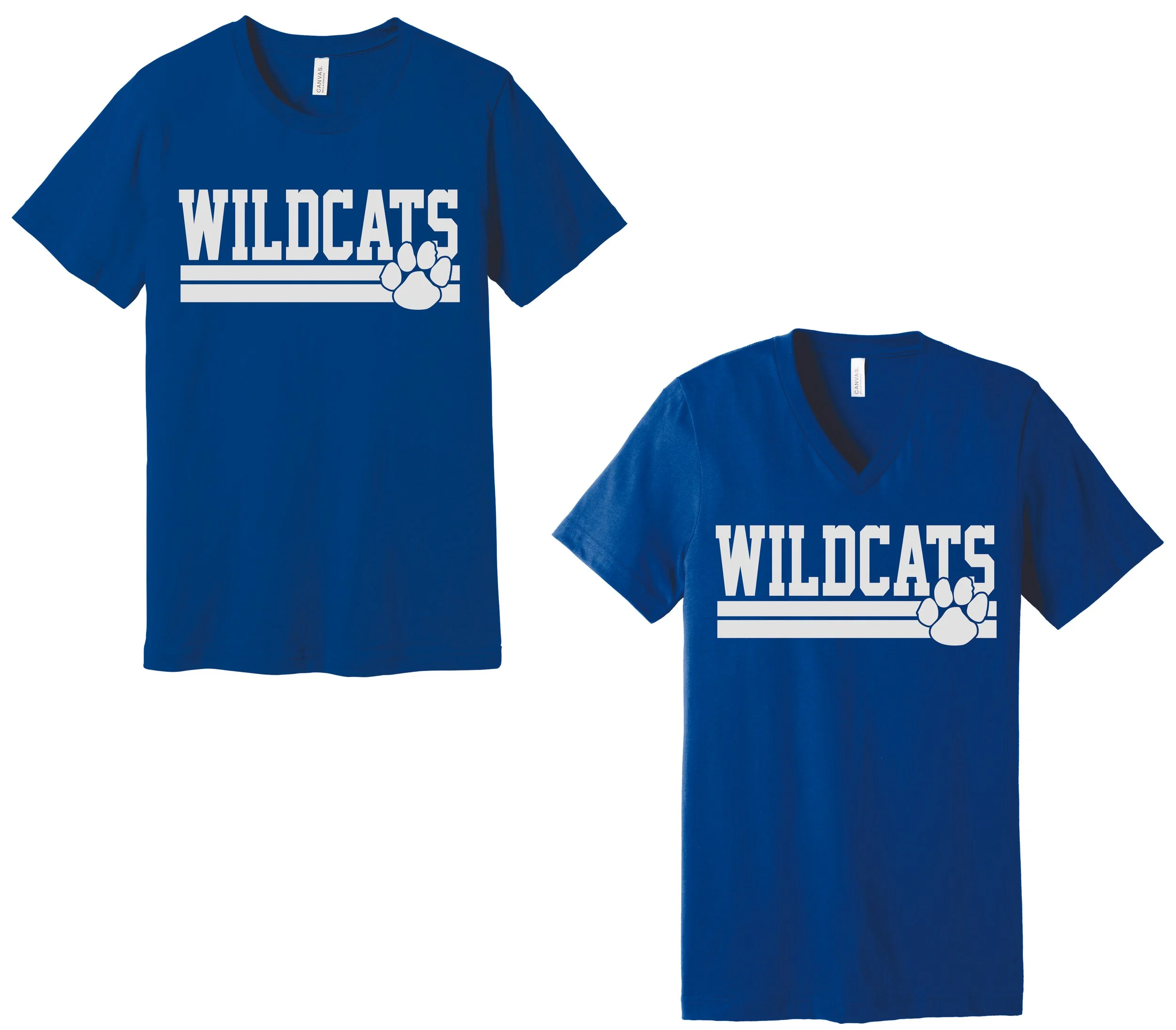 Wildcats Stripe Paw T-Shirts.jpg