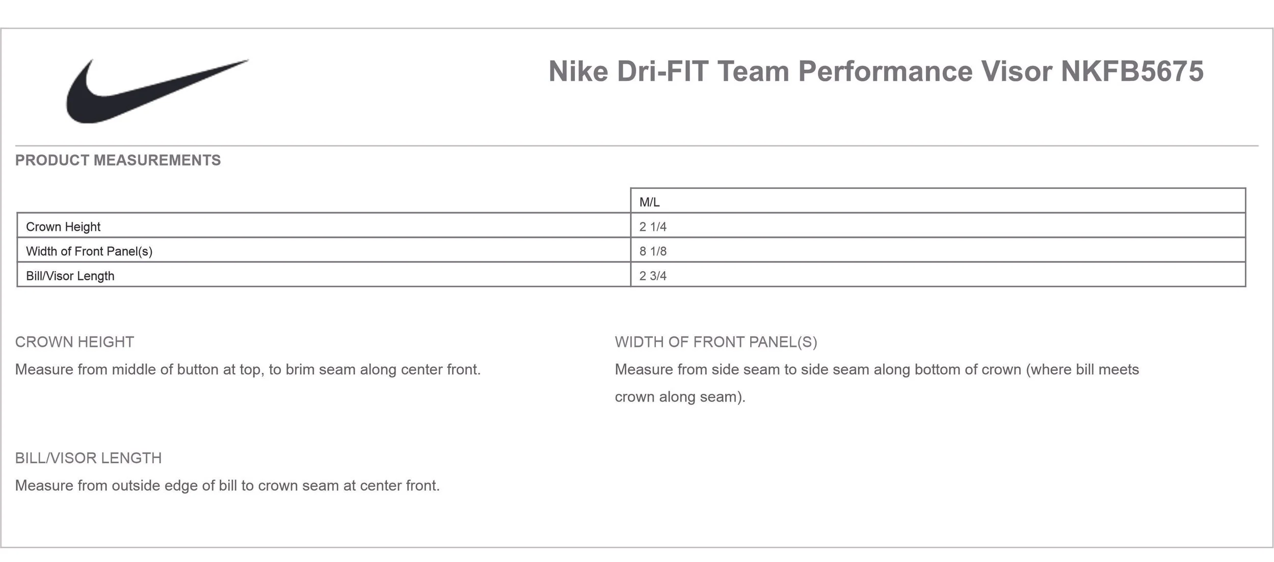 NKFB5675 Nike Visor.jpg
