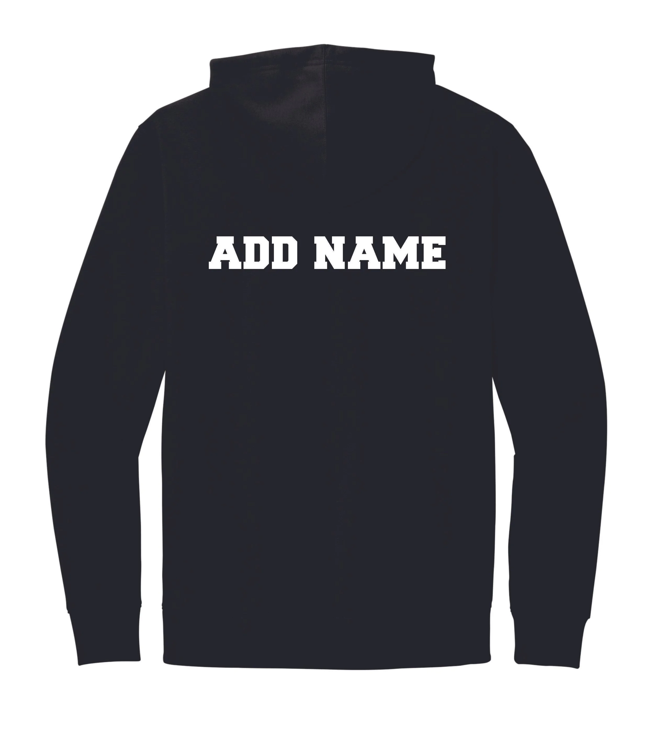 Add NAME to the back