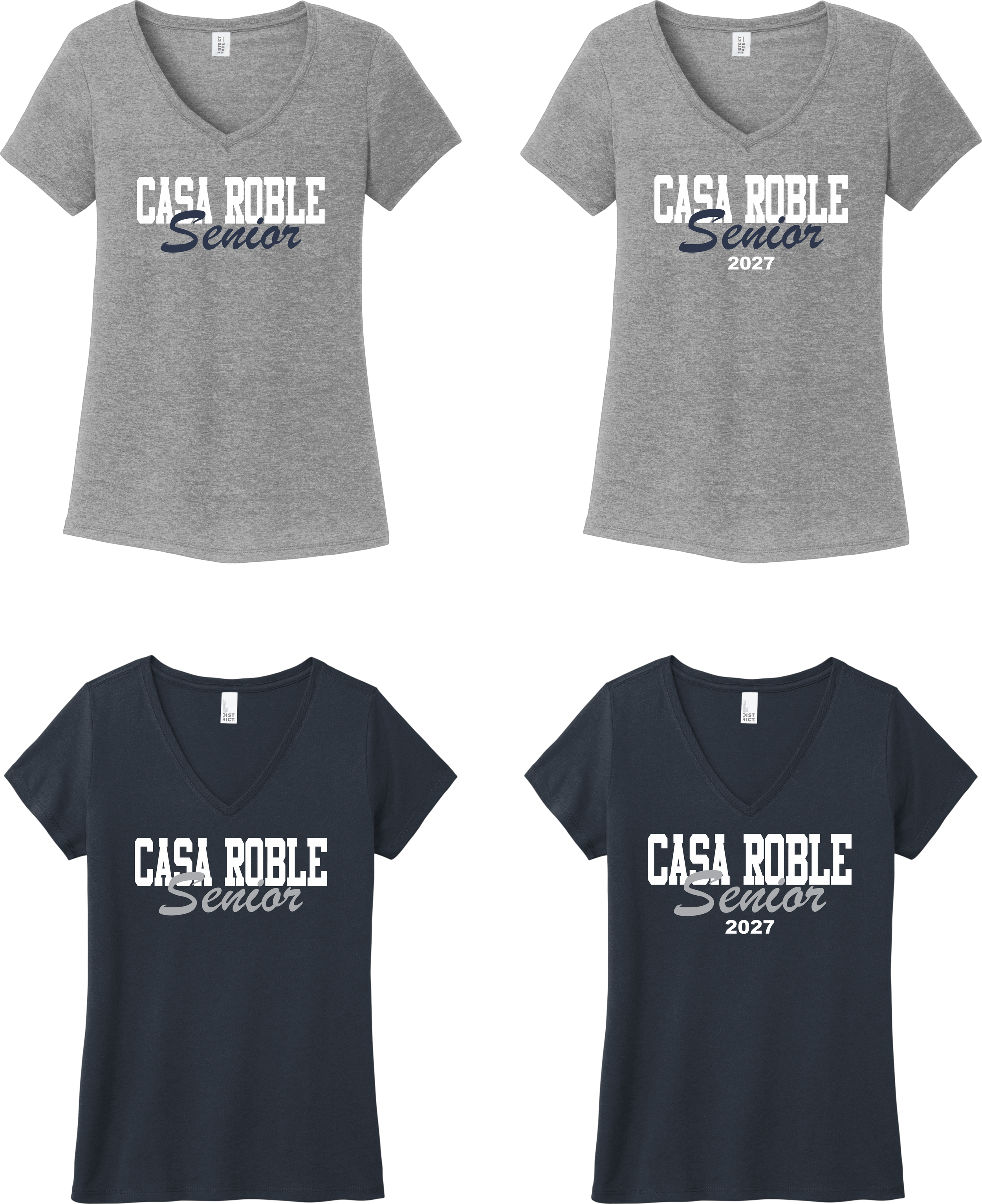Casa Roble - Senior Women's V-Neck Shirts (DM1350L)