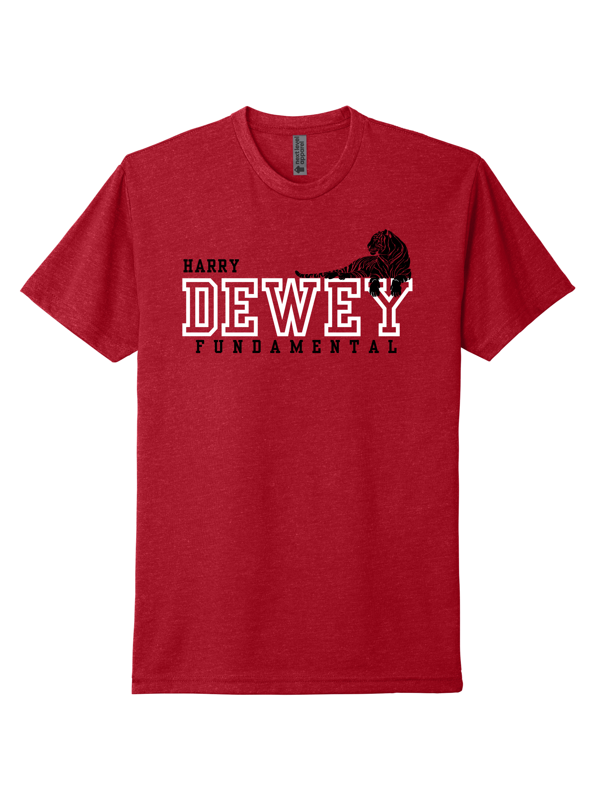 Dewey Elementary - Harry Dewey Fundamental Red T-Shirt (NL6210/NL3312)