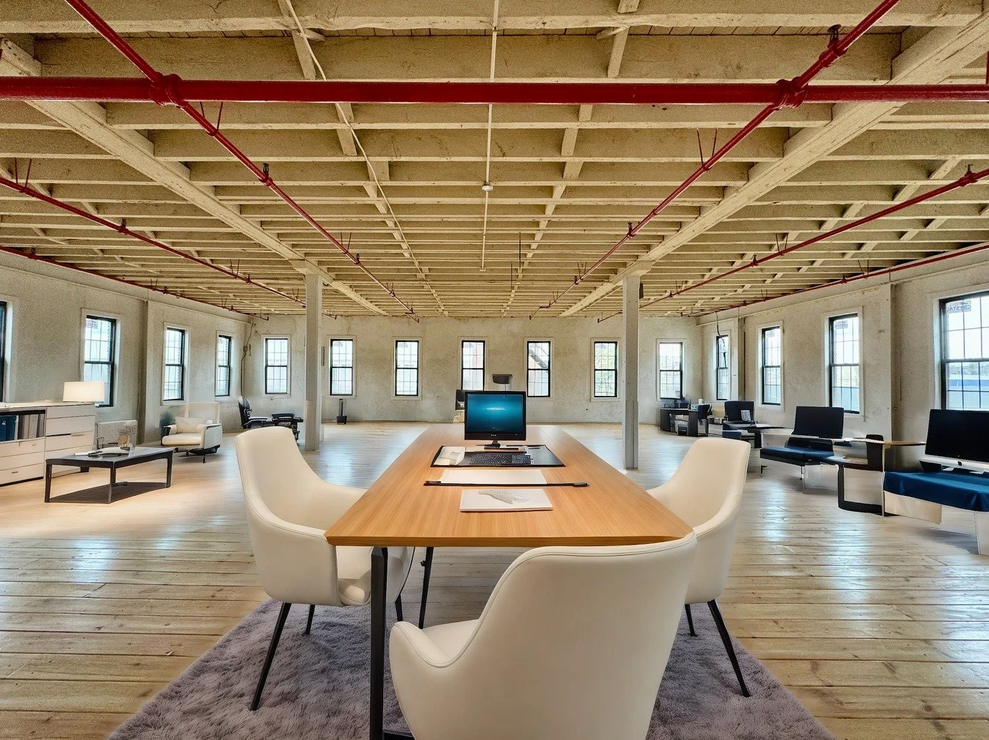 🚪 Suite 1300 | 5,450 sq. ft. | $4,087.50/month | Available Now

Full Floor Office / Flex Space with Private Elevator Access
Take your business to the next level with a full floor of possibilities! This suite features stunning hardwood floors, brand 
