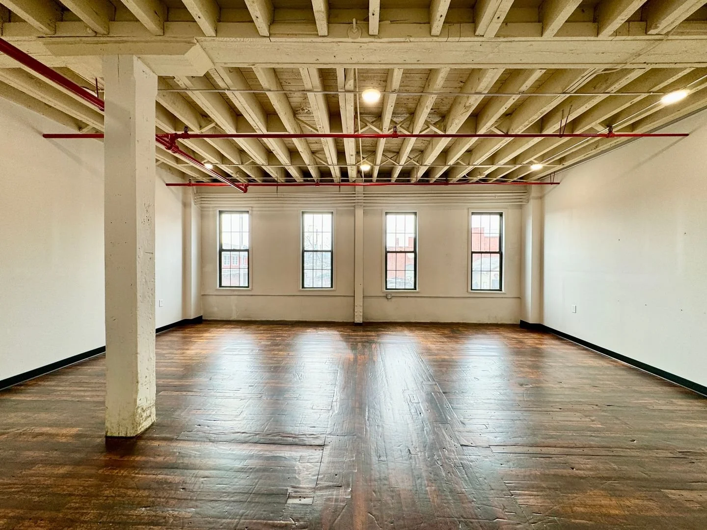 Suite 1206 | 550 Sq. Ft. | $610/Month | Available Now

✨ Bright + Inviting Office Space!
Soaked in natural light, this second-floor suite features beautiful hardwood floors and a warm, welcoming atmosphere perfect for creative or professional work. C