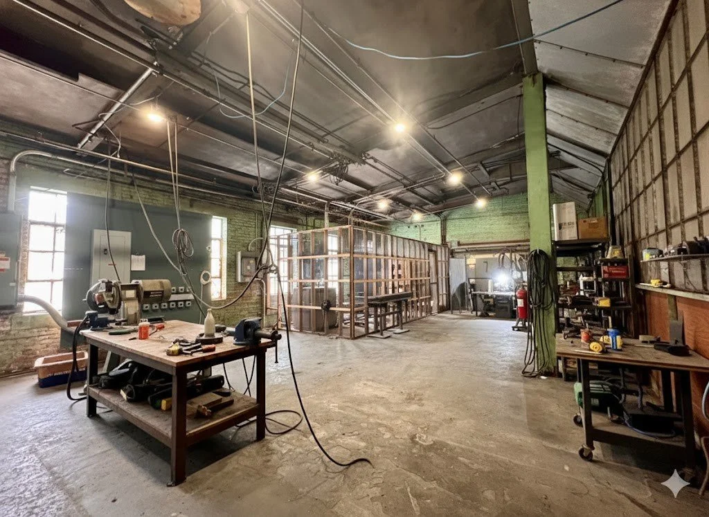 Suite 18201 | 920 Sq. Ft. | Available Now | $920/mo

Former Crypto Currency Studio Now Available
This 920 square foot industrial-style studio offers a highly adaptable space with infrastructure already in place for power-intensive uses. Located on th