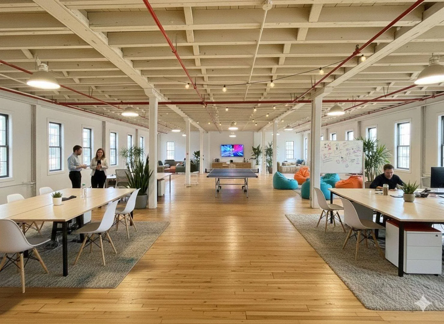 ☀️ Full Floor Office/Flex Space Now Available | $4,087.50/mo 
This 5,450 square foot full-floor suite delivers a rare combination of scale, light, and finish in a flexible office environment.

Featuring stunning hardwood floors, brand-new wall-to-wal