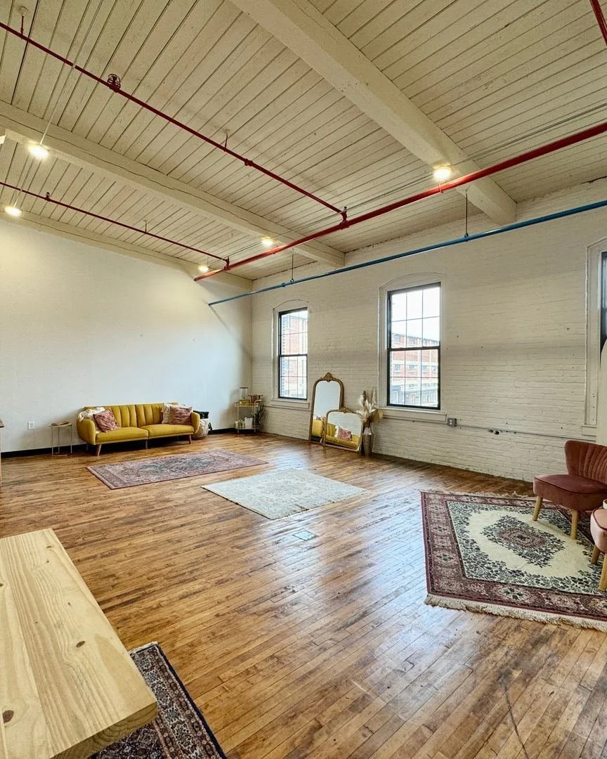Located within the historic New York Wire Works at 441 E. Market St., York, PA 17403, Suite 6206 is a stunning 630 sq. ft. second-floor space designed for those who thrive in bright, open environments.

Formerly an intimate event space, this suite pe