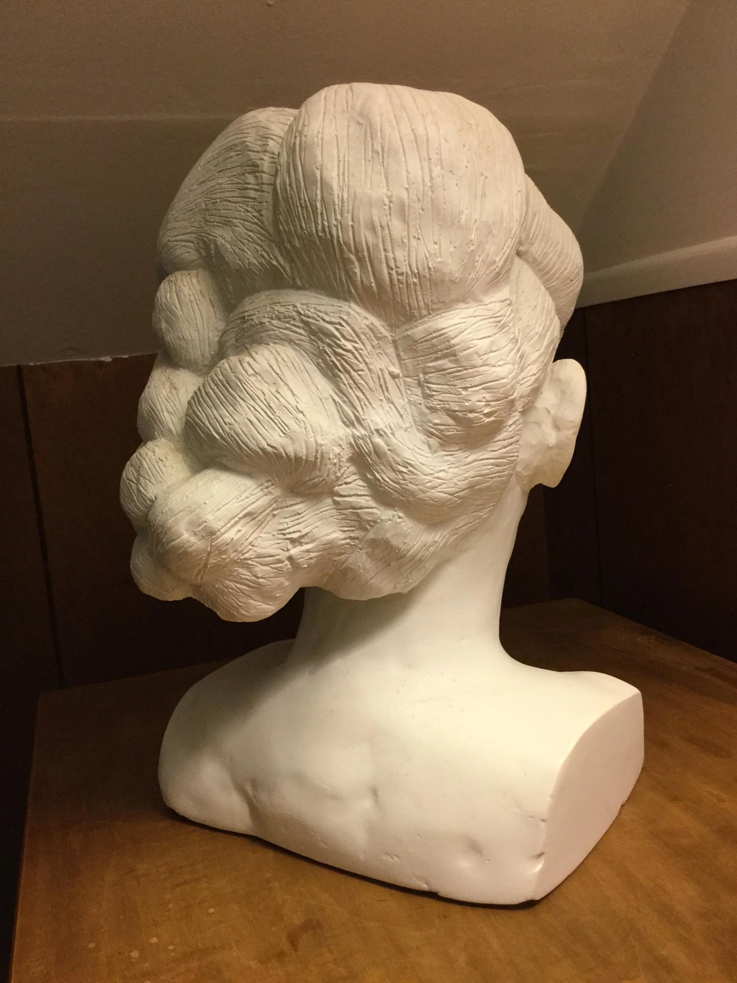 Domenique (back) - plaster cast of clay original - 1989