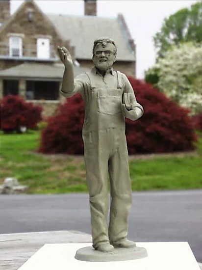 Harvie Conn - plastiline maquette on wire armature - 1998 - 12" tall