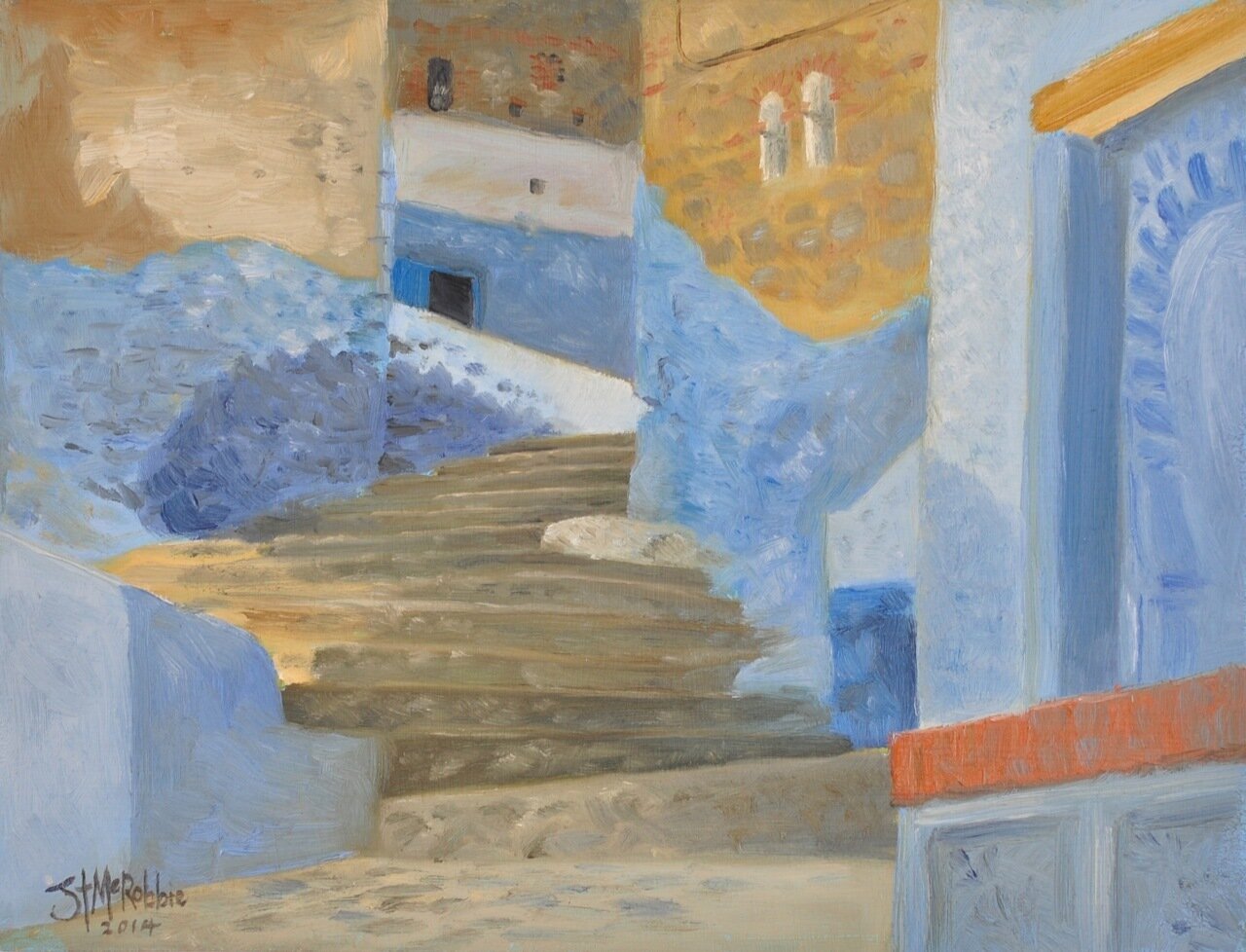 Chaouen Stairs in the Morning