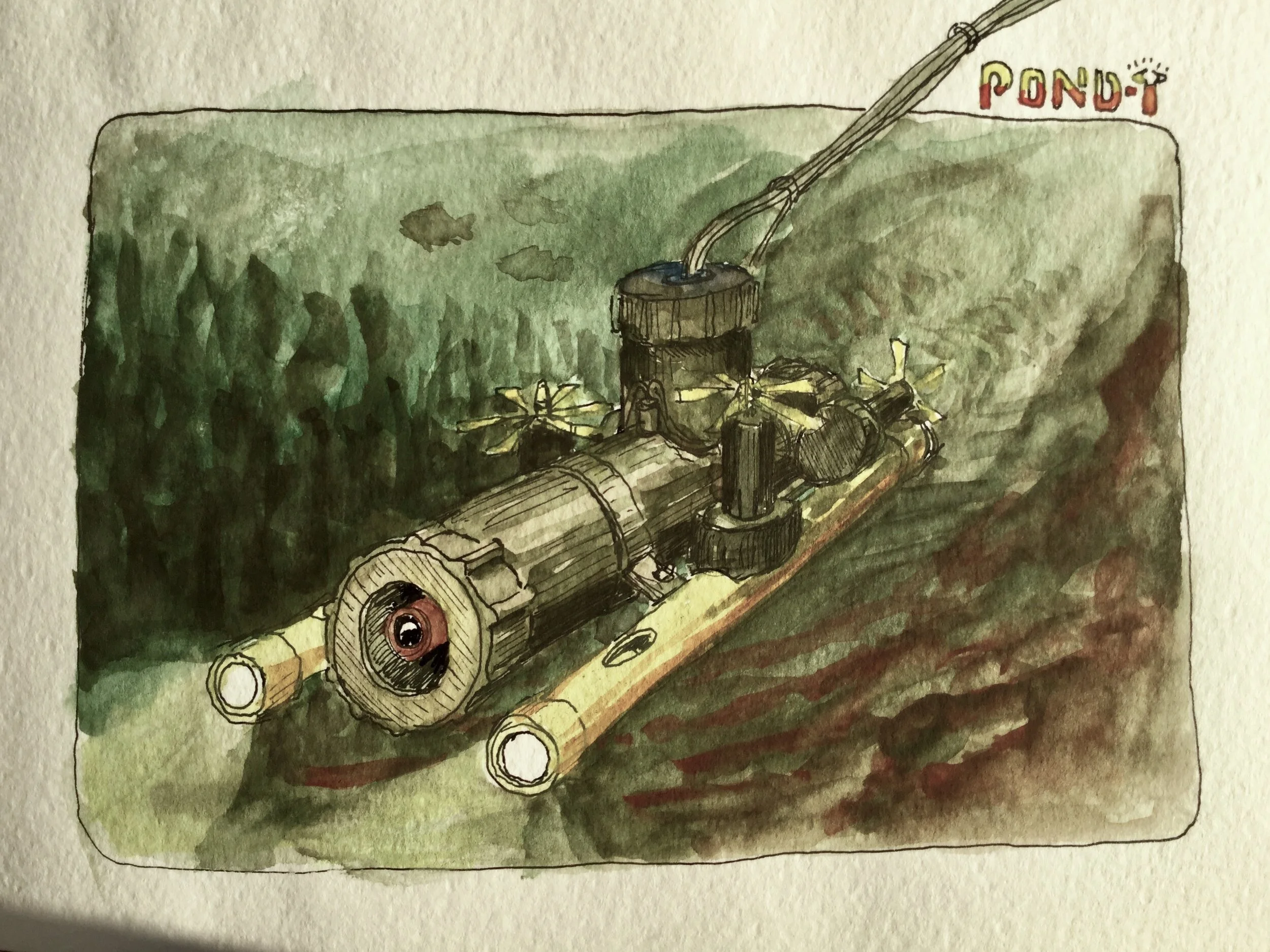 Pond-i Watercolor Sketch