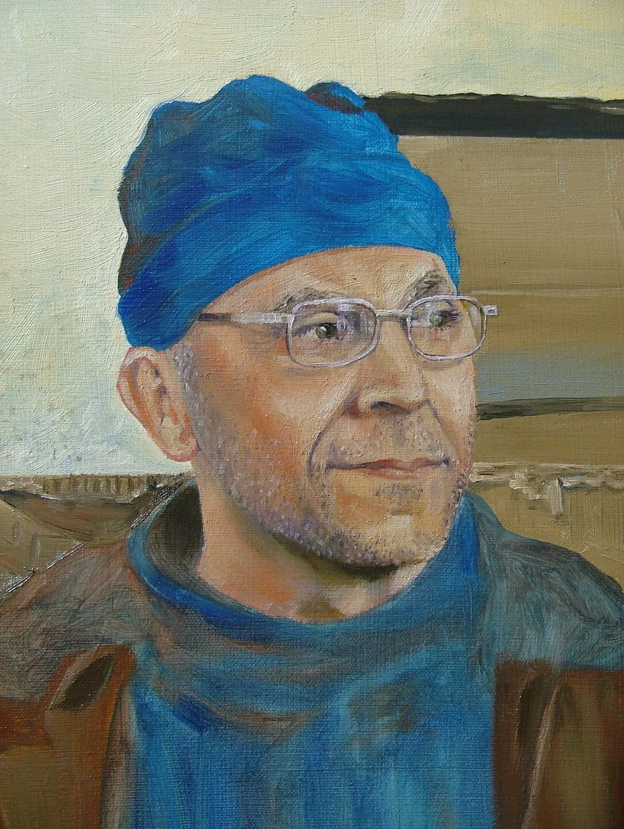 Ahmed - first pass of the face (detail)