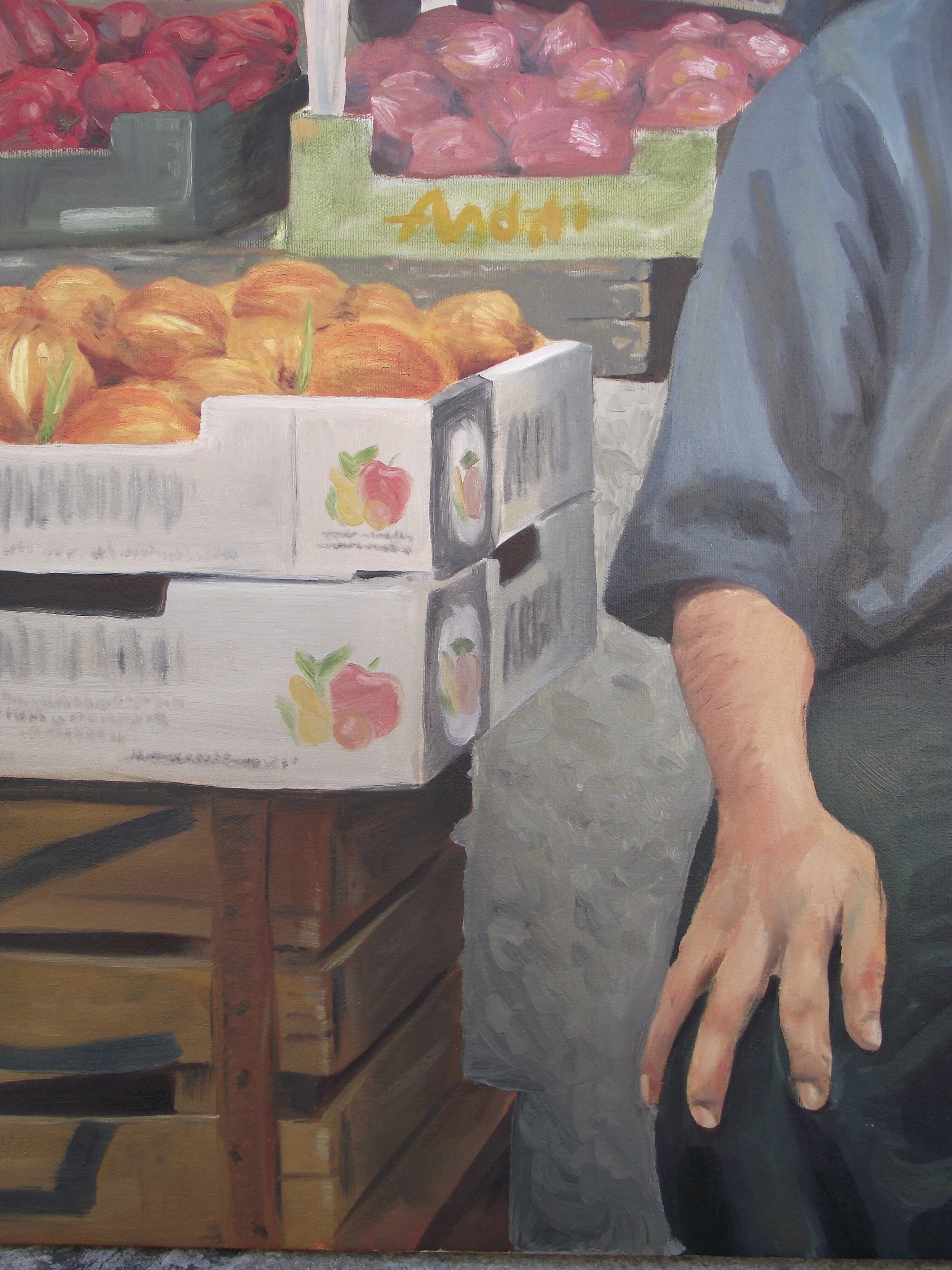 Dris - hand & crates detail