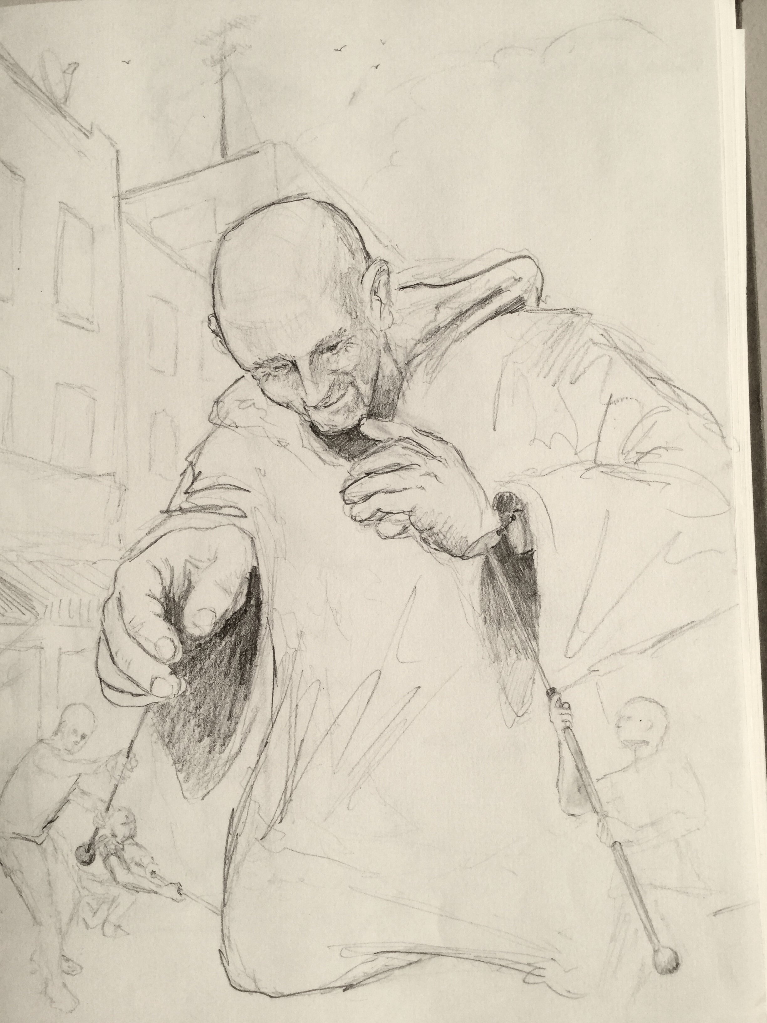 Tetouani Puppet - original concept sketch
