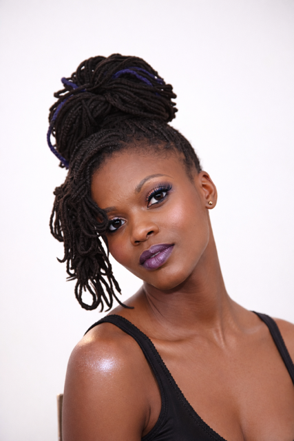 NRAY LOCS Classic Bun + Knotted Bang