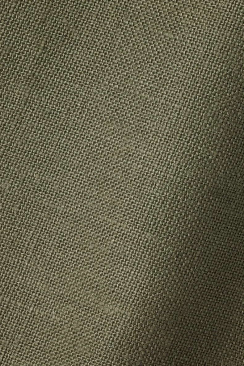 Heavy Weight Linen in Olive