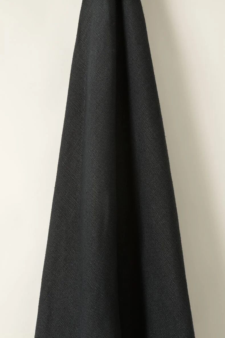 Heavy Weight Linen in Pitch