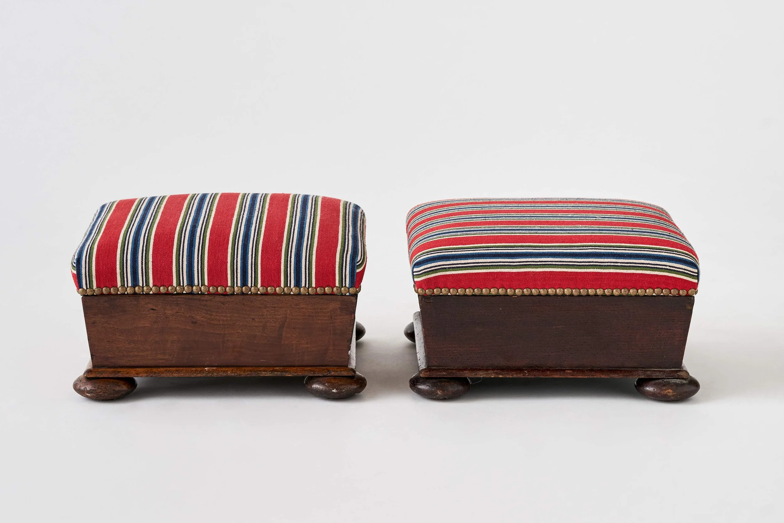 PAIR OF VICTORIAN FOOTSTOOLS