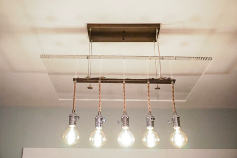 SJP Lighting: Custom Modern Chandelier, Indie Republic Design: bulbs