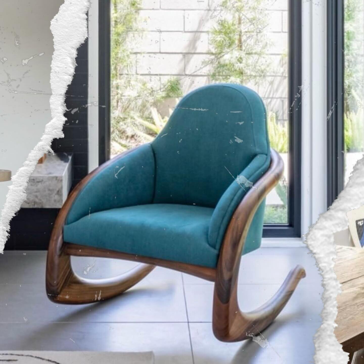 We love the curves of this Turkish-inspired custom organic rocker. Swipe ➡️ to see another @house_of_morrison x @felicidad moment that makes our heart sing 🌊 
&ldquo;Mediterranean Summer I&rdquo; Limited Edition Photograph by @felicidad 
#homestagin