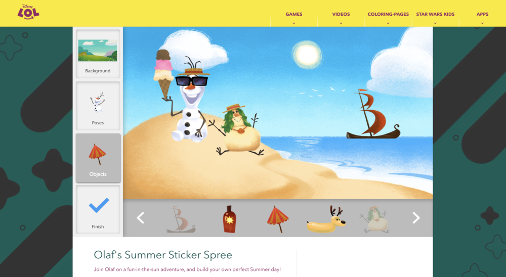 Olaf Summer Sticker Spree