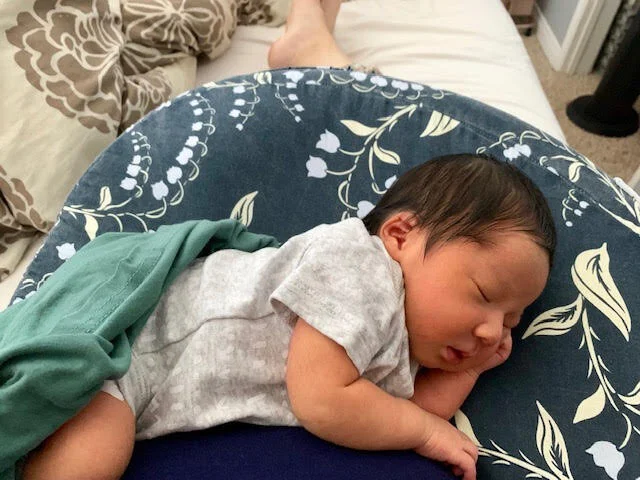 Ying Yang on the birth of her baby girl, Cora