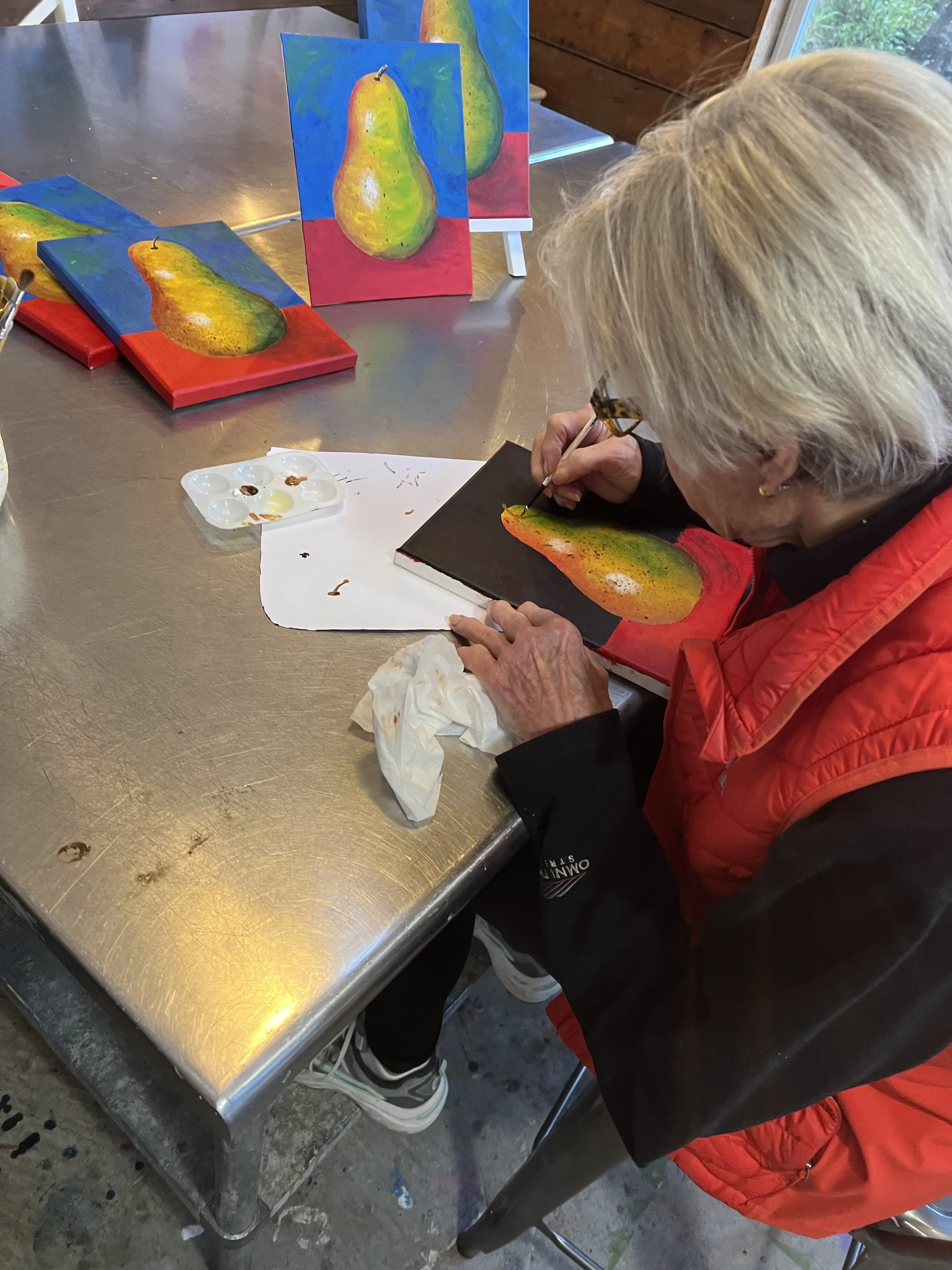 Diana painting pear.jpeg