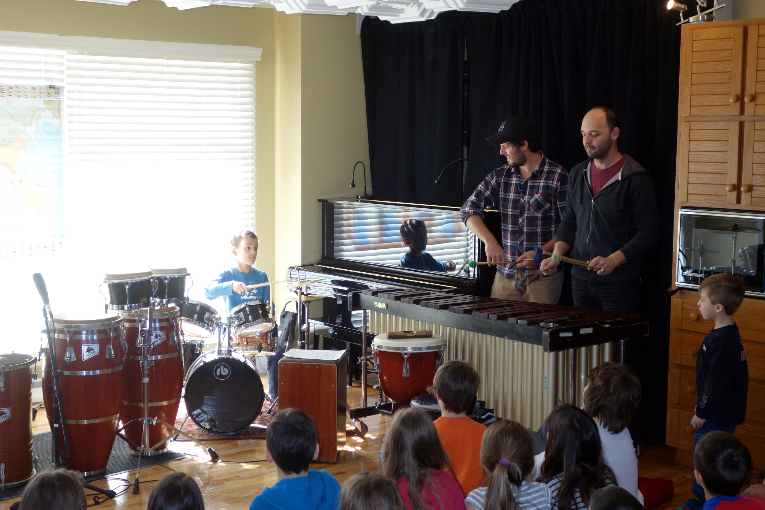 Percussions autour du monde avec Francis Gaulin et Kaven Fournier percussionnistes