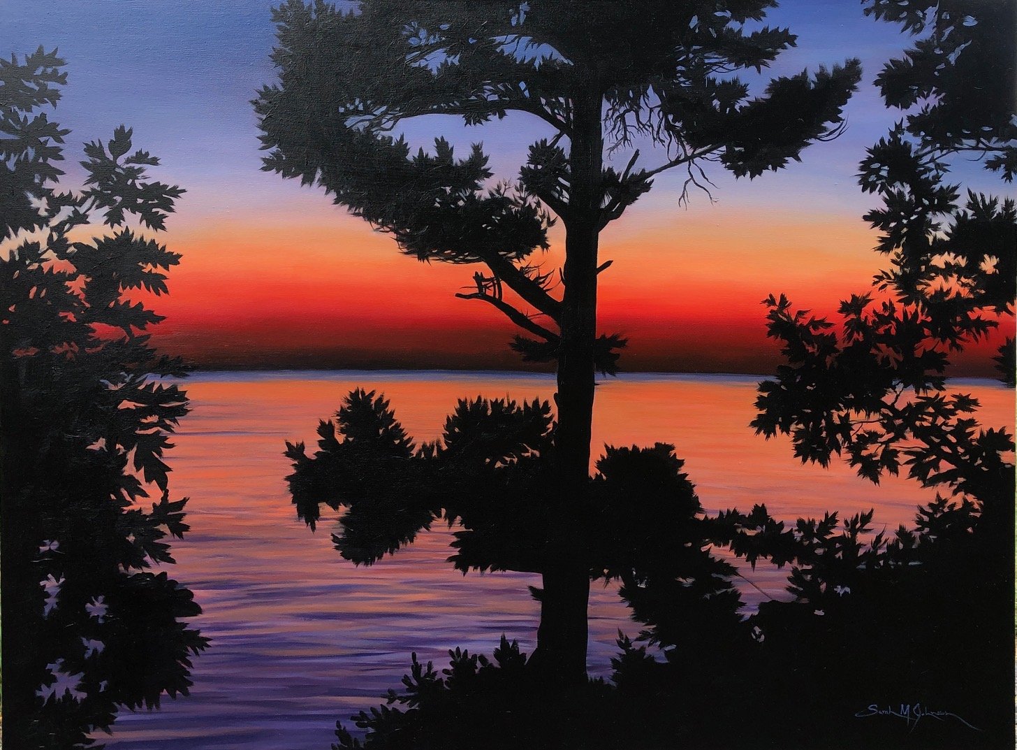 "Lake Sunset Glow"