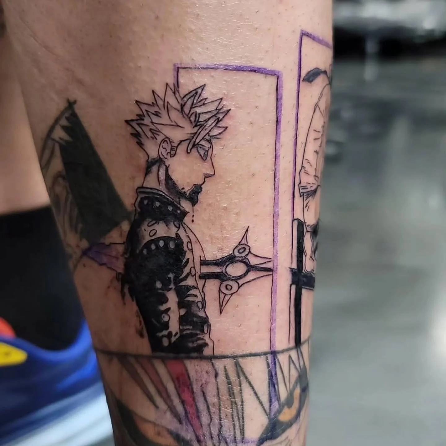 The anime leg so far... we ain't don't yet.

#tattoo #anime #sleeve