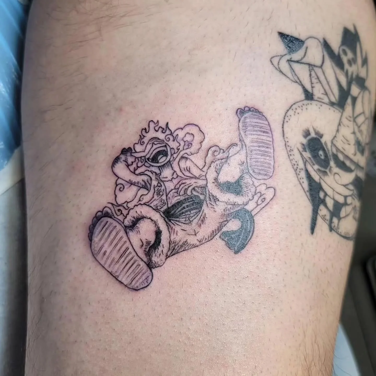 Our next three sessions. My favorite canvas and client...

#tattoo #onepiece #luffy #gear5 #pokemon #gang-related #gasly #snorlax #gone #dragonball