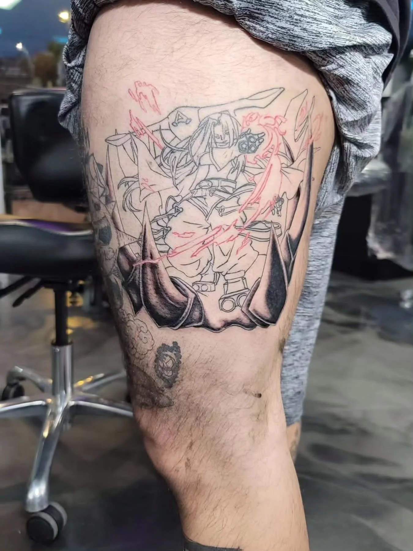 We still need to finish this one, can't wait...

#tattoo #shaman #king #fire