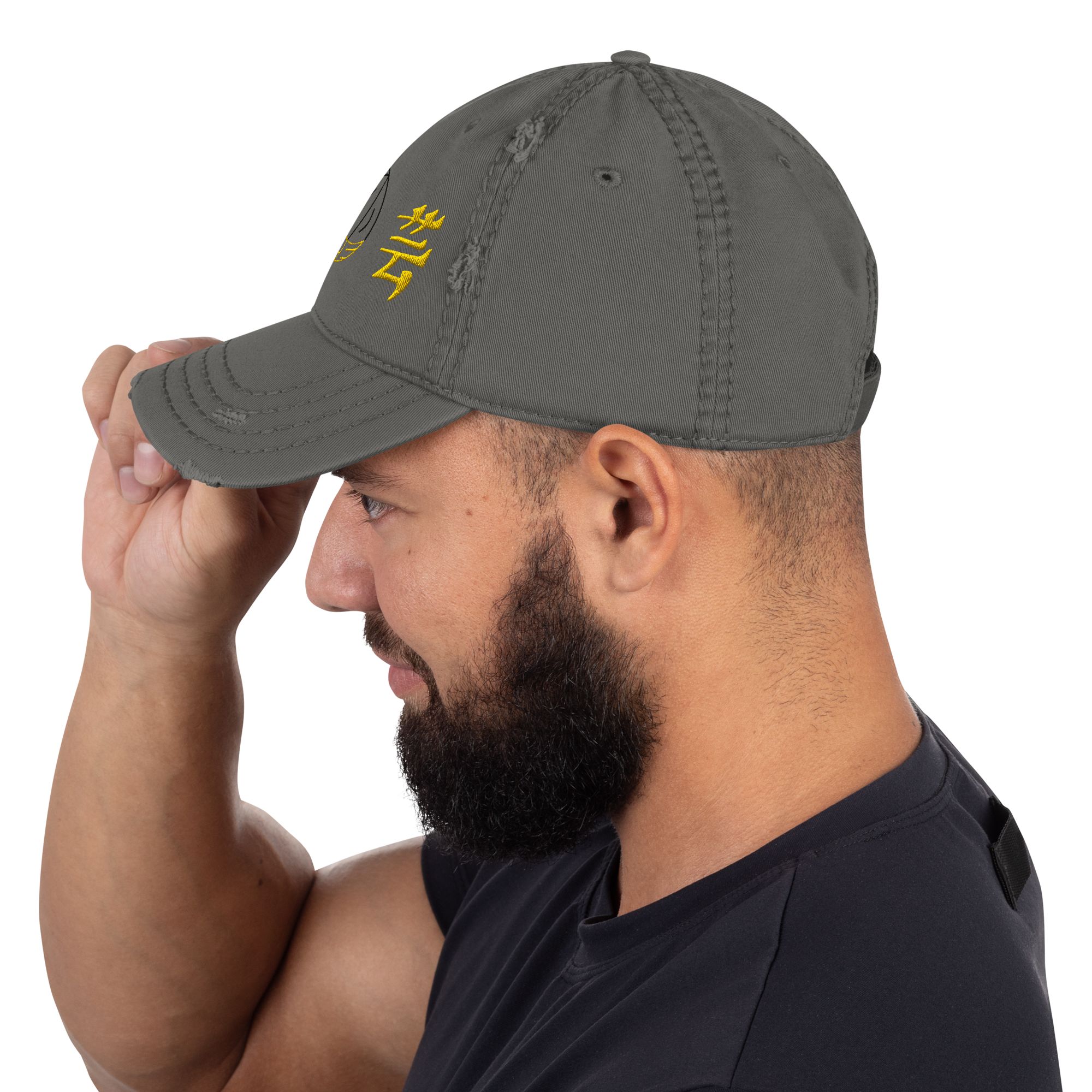 distressed-dad-hat-charcoal-grey-left-side-69bc21ddcda18.png