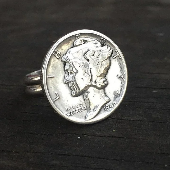 Mercury Dime Ring-Made To Order