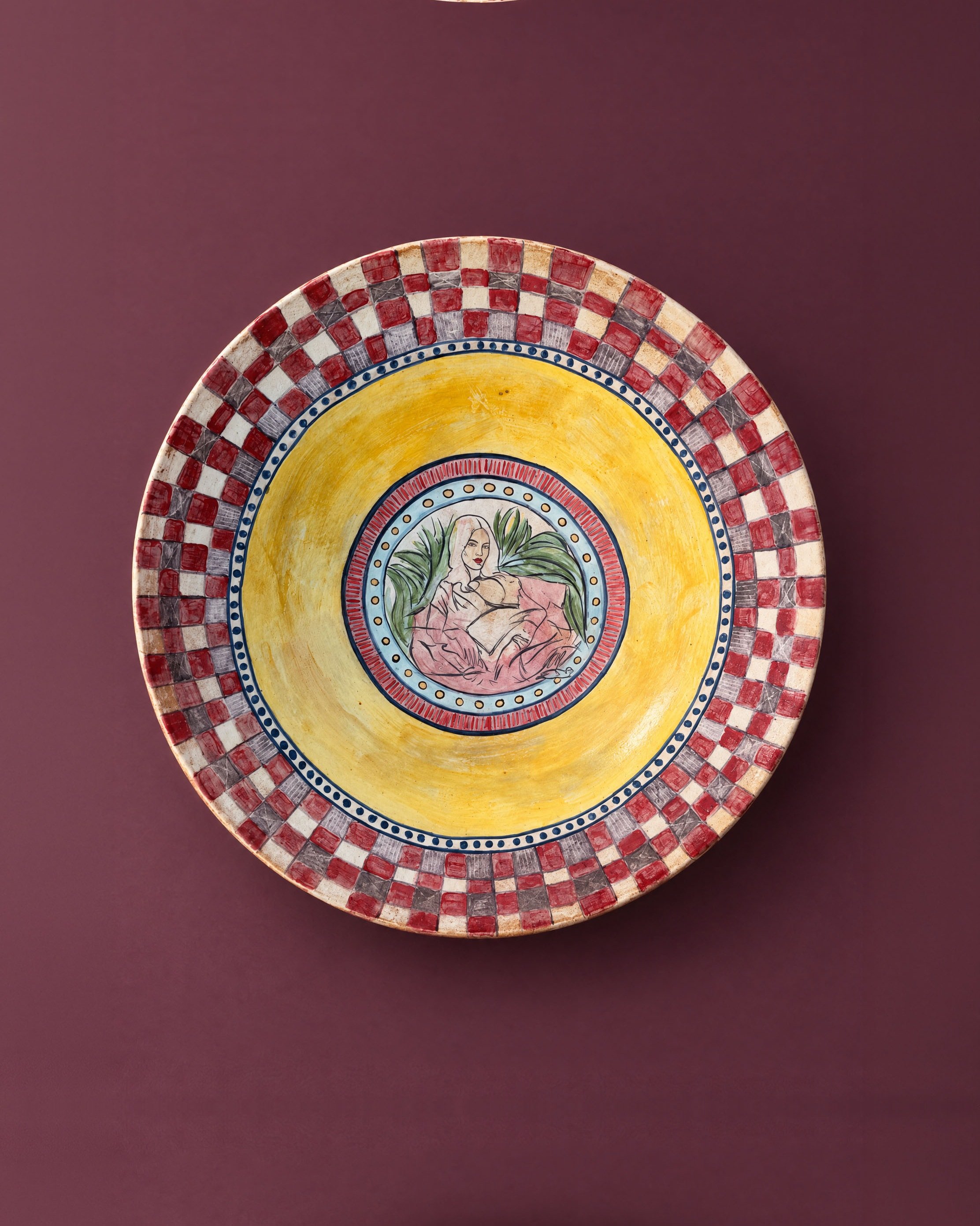 tina_ceramic_yellow_bowl_front_claret_4x5.jpg