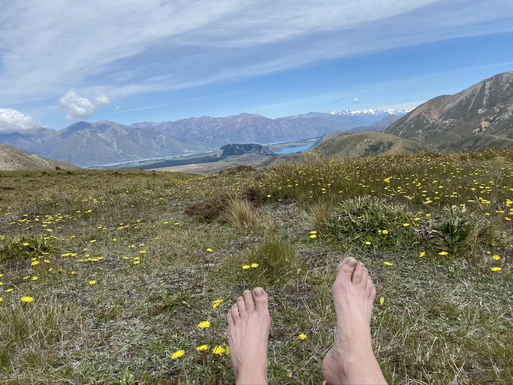 Ahhh - boots off. Last time we got to Rabbit Hill I was breaking in a pair of boots that I never really got 100% comfortable with - and my boots came off. I’m using a different pair now that my feet enjoy, but I thought I’d revisit the pleasure of cool feet just for fun.