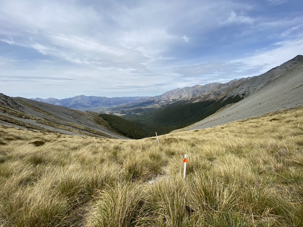 The view back down…