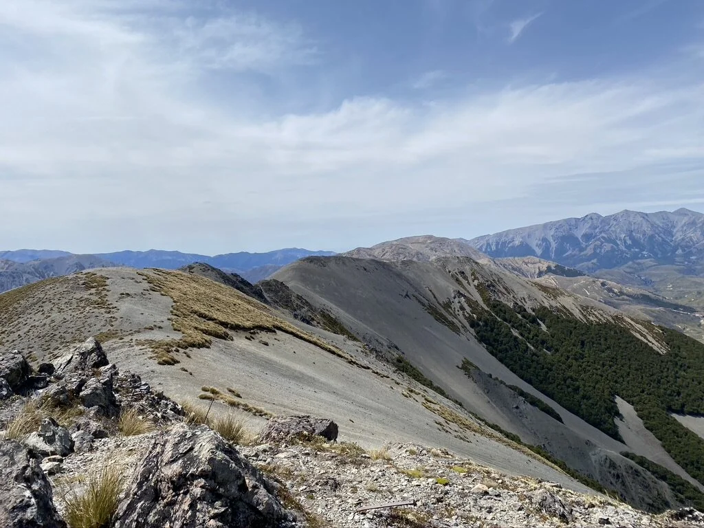 Then you follow that curving ridge line pretty much ALL the way.