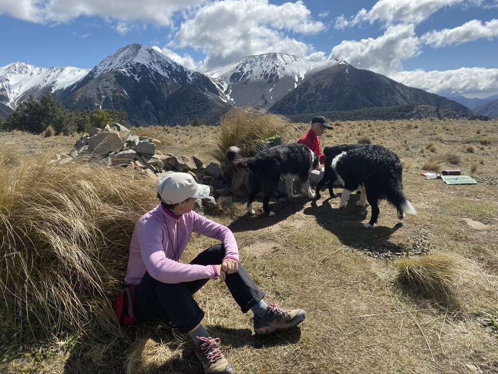 Here we are on the summit - treat time!