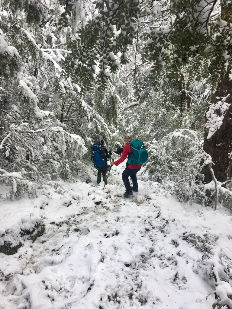 On the way down. Doesn’t that look amazing? It was a pretty cool training trip in my opinion.