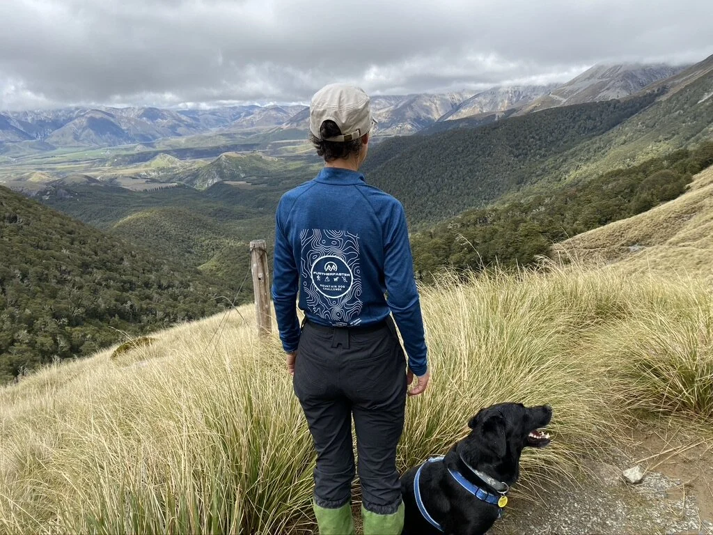 Here is Maisy with her Mum, Liz, enjoy the view as we head up to Camp Saddle. Pretty cool views, huh?