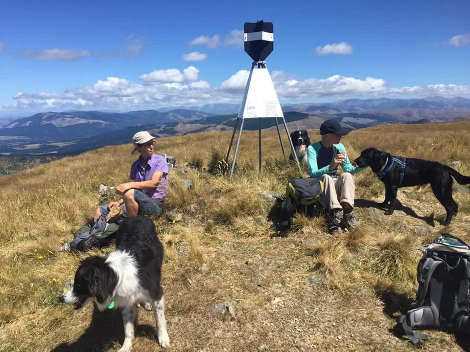 Team summit pic with Mum behind the camera. Another peak ticked off the challenge list.