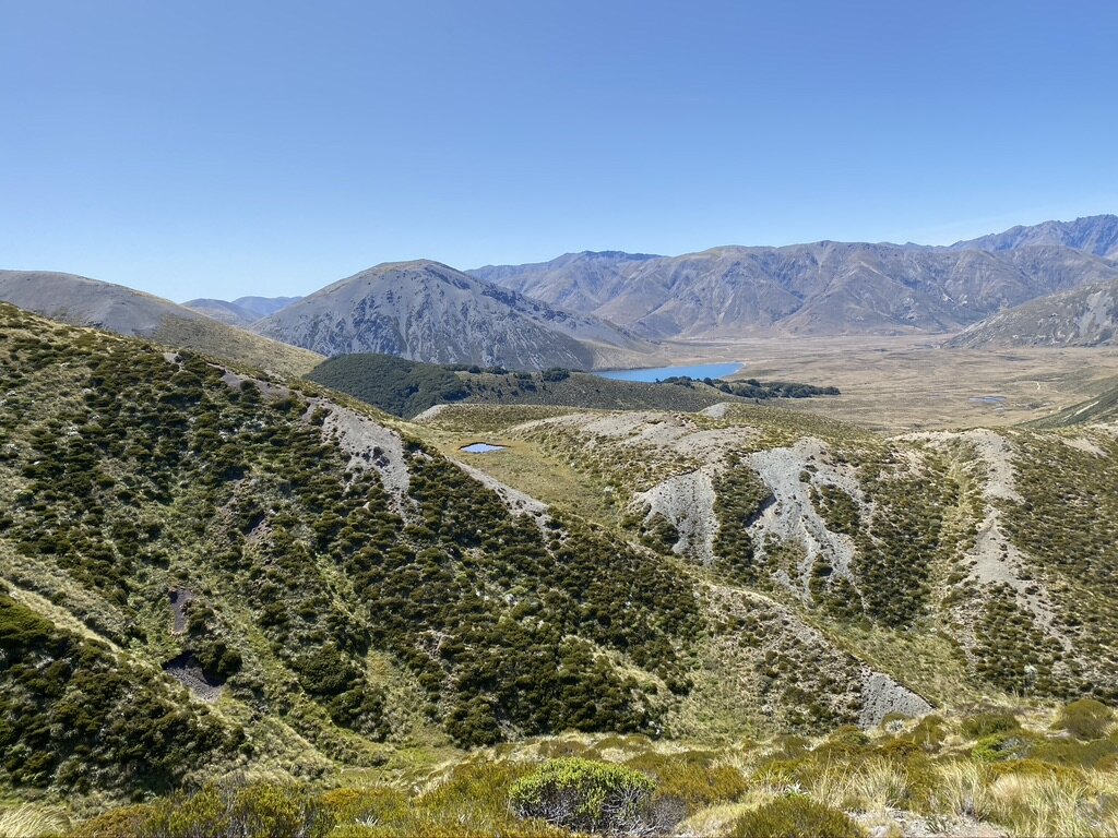 The view of Lake Tenneyson on the way up