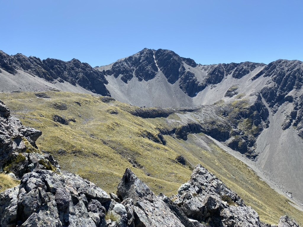 This was the first view of our destination - Pricess Bath beneath Mt Princess