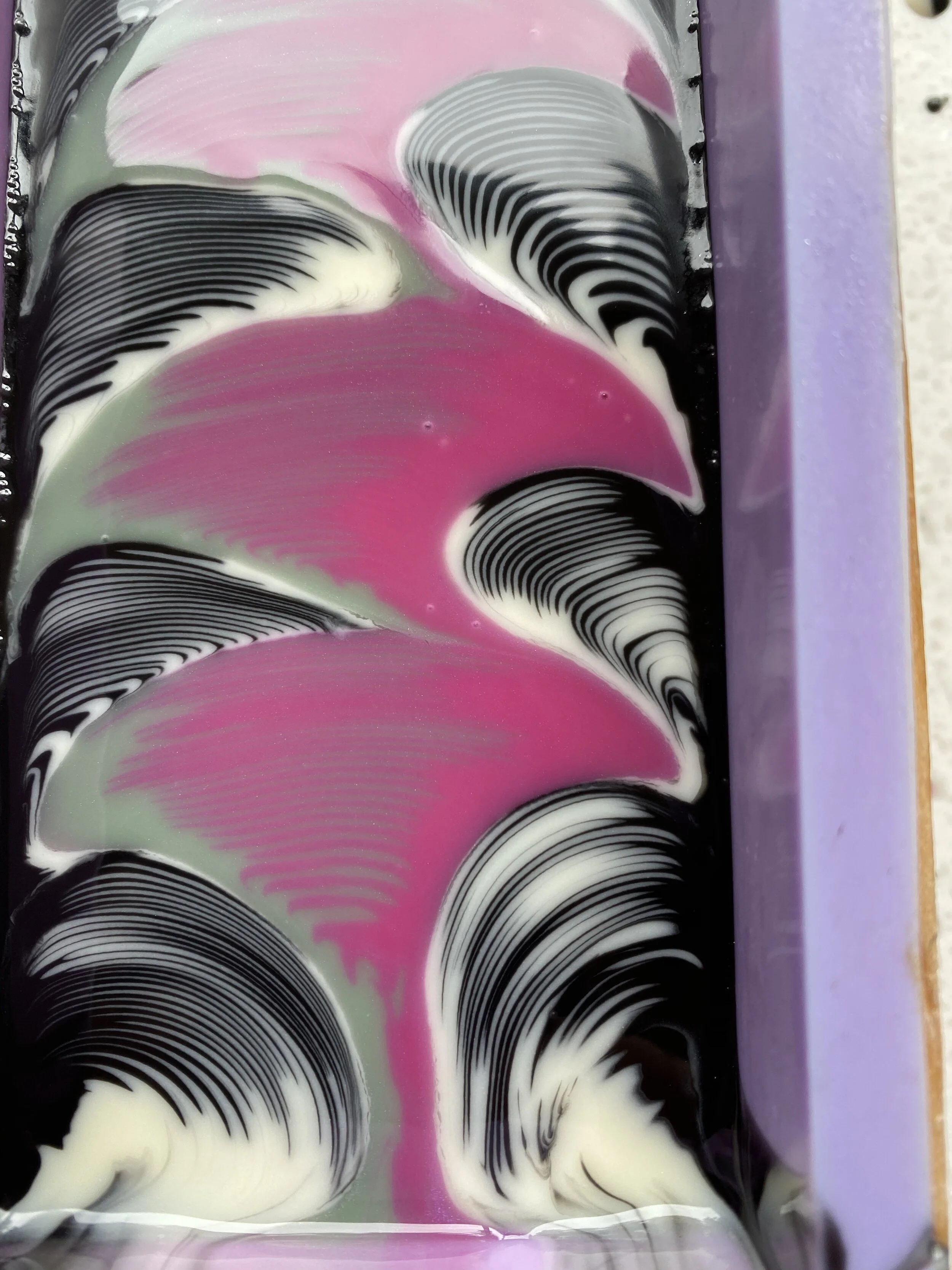 A whole lot more pours later. What a fun technique!