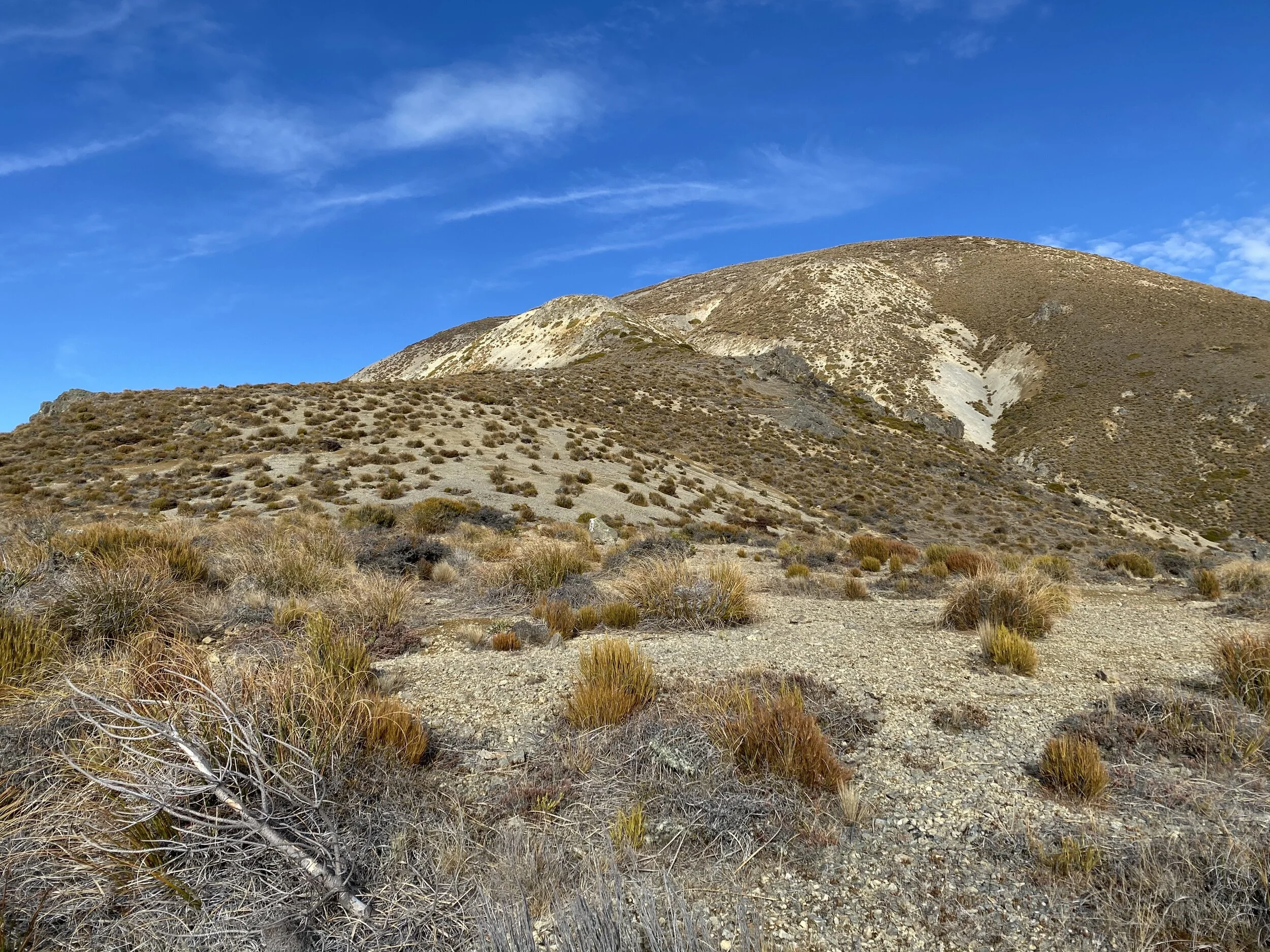Up that there hill to the top - that’s Cloudy Hill in the distance.