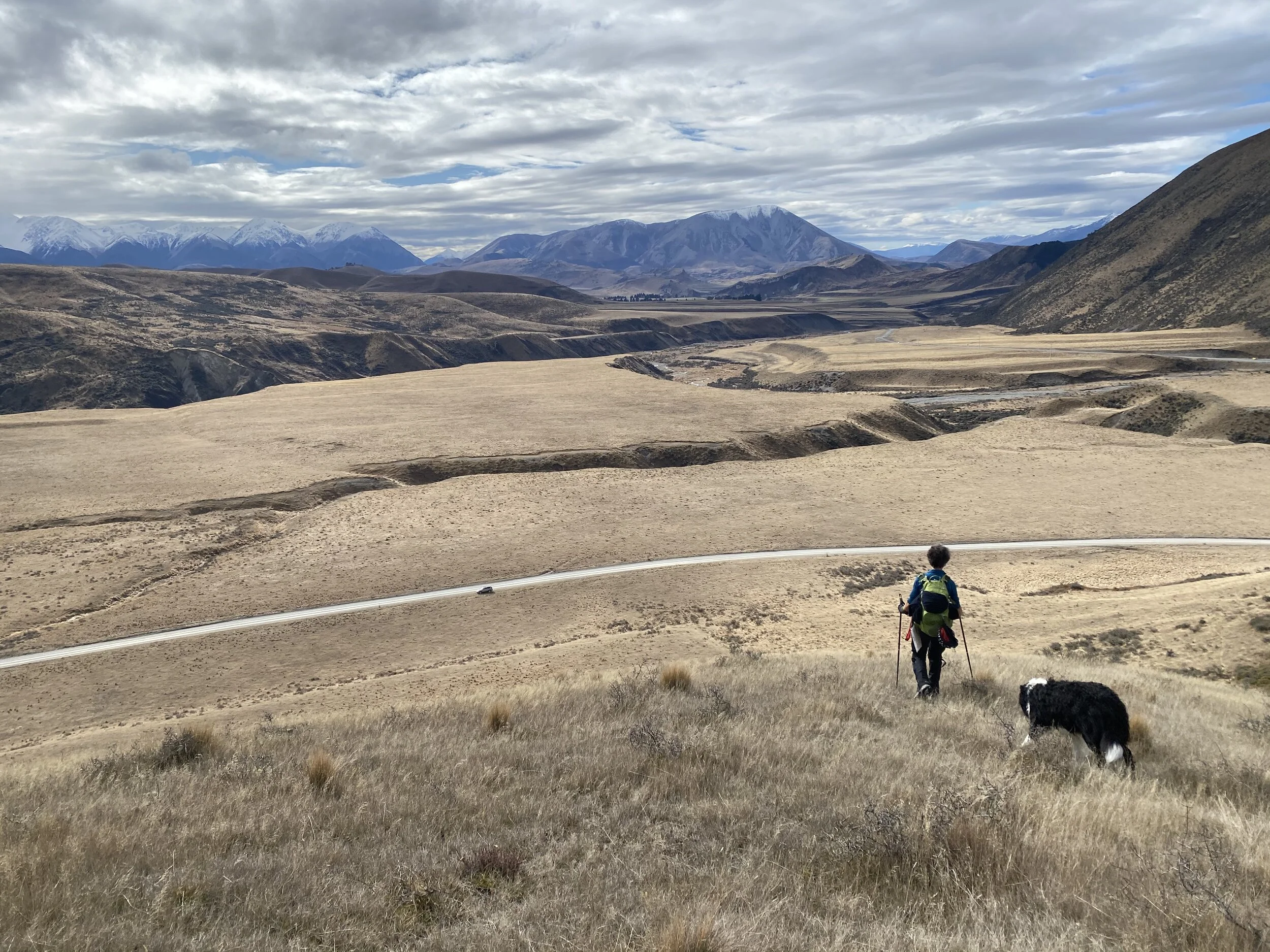 And there’s my trusty Nissan Dog Mobile waiting for us - a small dot at the bottom of the steep hill.