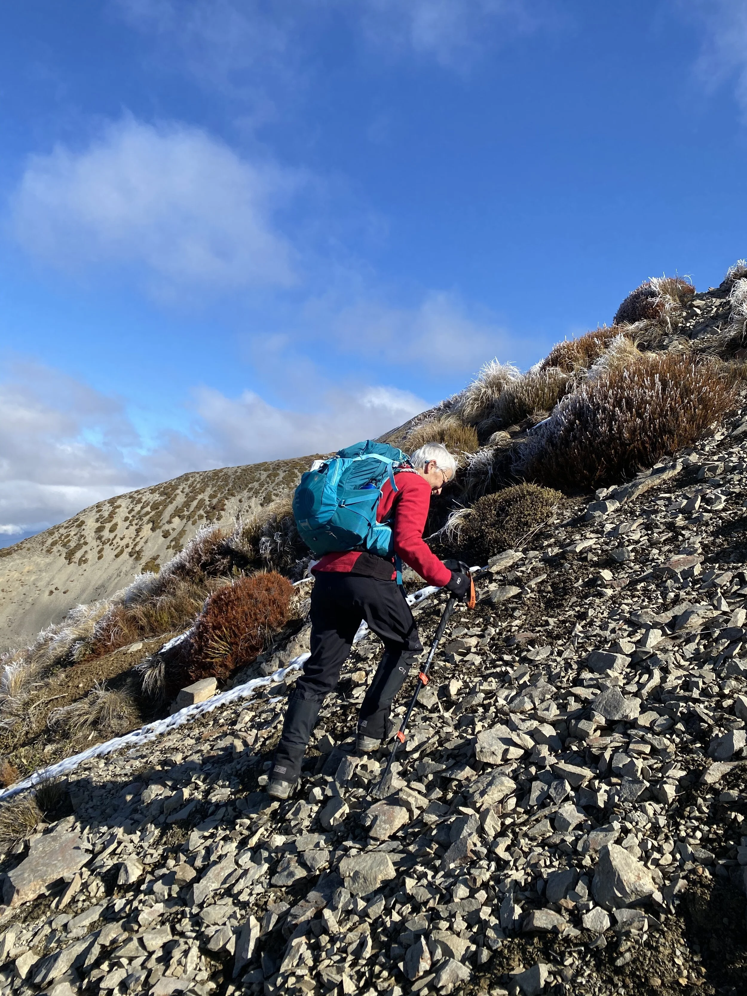 Mirjam on her way up too