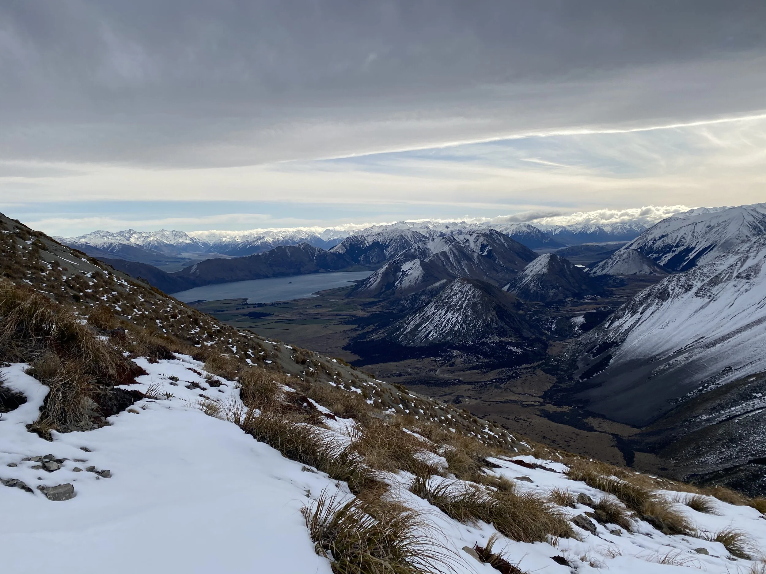 Lake Coleridge on the way down