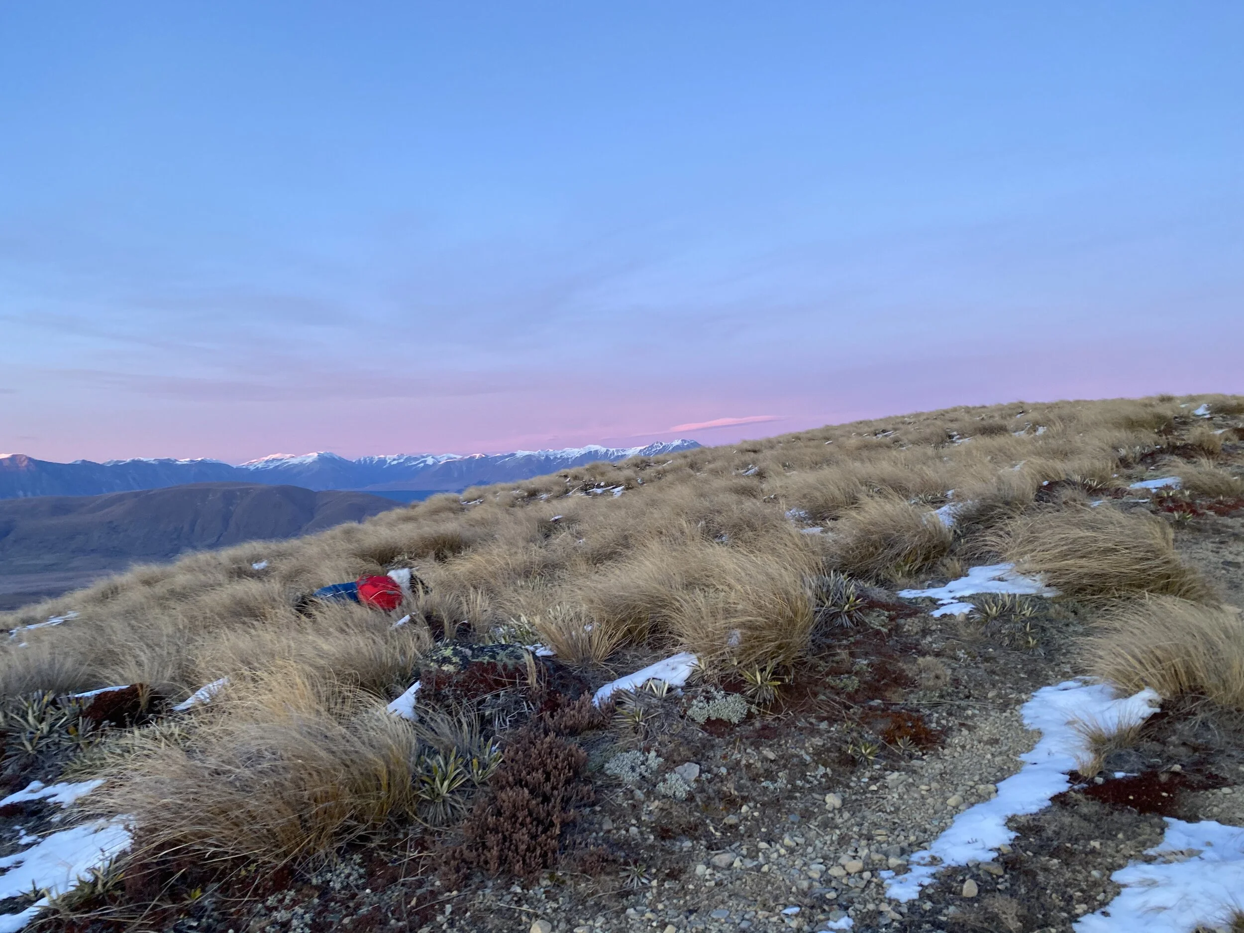 About to head down the ridge
