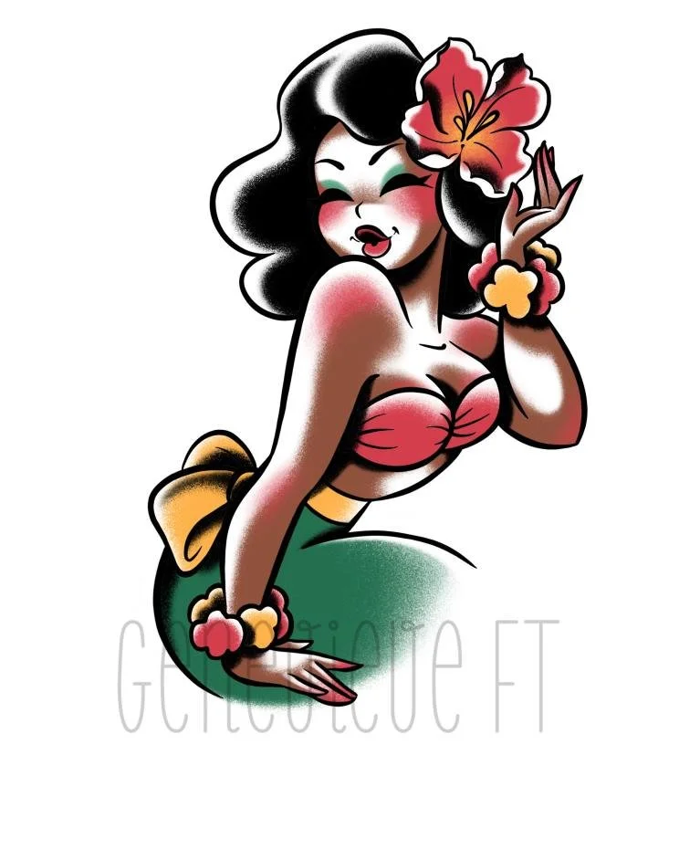 🎄Flash Advent Calendar🎄
I decided to post flash once a day until Christmas. These are all my "want to do" in 2026 (or 2025, still booking December!)

Day XIII -  I tried to do a more "traditional" coloring style mixed with a mor